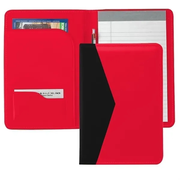 Order Custom Union/USA Made Accent Stitched Junior Portfolio Folder-Vinyl-Stamped, Foil, Printed,... from ASI 73775 Unionwear / ETI Konvex