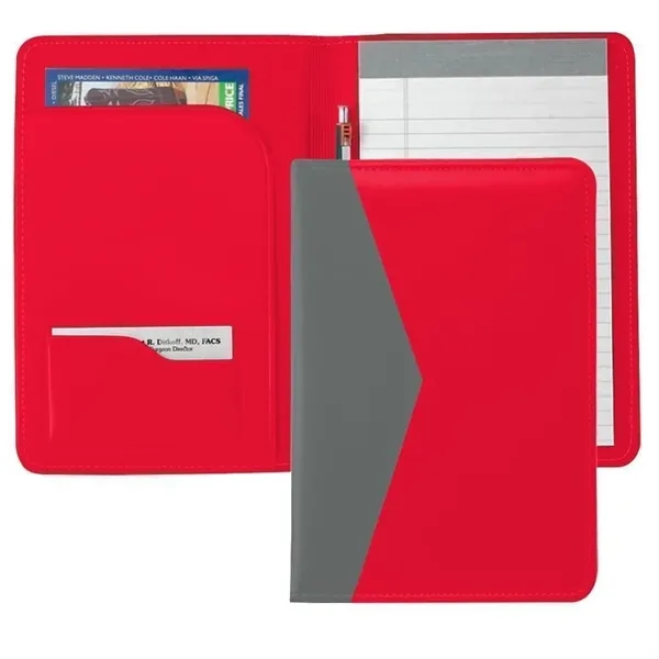 Order Custom Union/USA Made Accent Stitched Junior Portfolio Folder-Vinyl-Stamped, Foil, Printed,... from ASI 73775 Unionwear / ETI Konvex