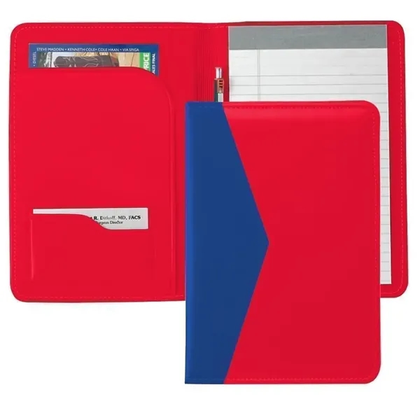 Order Custom Union/USA Made Accent Stitched Junior Portfolio Folder-Vinyl-Stamped, Foil, Printed,... from ASI 73775 Unionwear / ETI Konvex