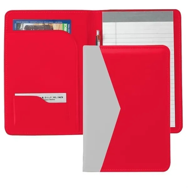 Order Custom Union/USA Made Accent Stitched Junior Portfolio Folder-Vinyl-Stamped, Foil, Printed,... from ASI 73775 Unionwear / ETI Konvex