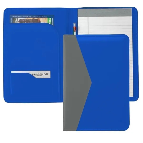 Order Custom Union/USA Made Accent Stitched Junior Portfolio Folder-Vinyl-Stamped, Foil, Printed,... from ASI 73775 Unionwear / ETI Konvex