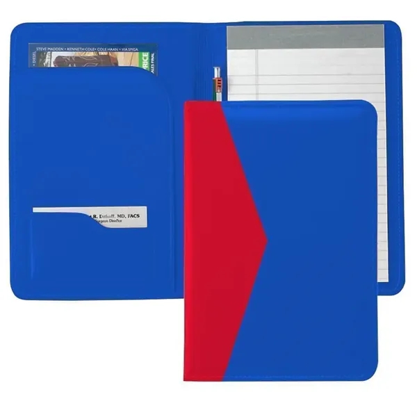 Order Custom Union/USA Made Accent Stitched Junior Portfolio Folder-Vinyl-Stamped, Foil, Printed,... from ASI 73775 Unionwear / ETI Konvex