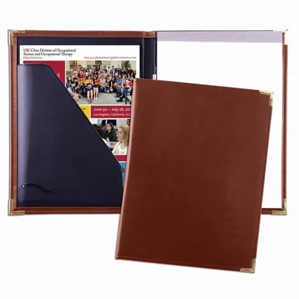 Order Custom Union/USA Made Stitched Letter Portfolio Folder-Vinyl-Stamped, Foil, Printed, Debossed.... from ASI 73775 Unionwear / ETI Konvex
