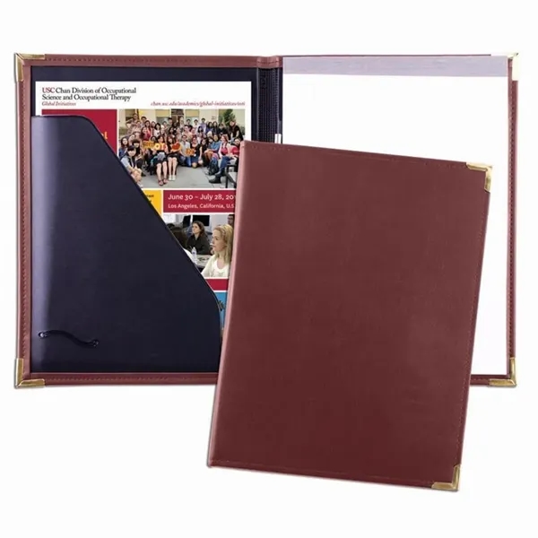 Order Custom Union/USA Made Stitched Letter Portfolio Folder-Vinyl-Stamped, Foil, Printed, Debossed.... from ASI 73775 Unionwear / ETI Konvex