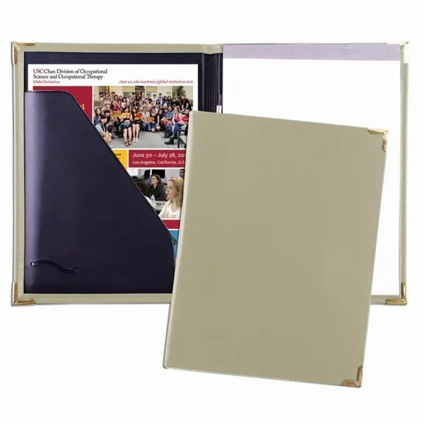 Order Custom Union/USA Made Stitched Letter Portfolio Folder-Vinyl-Stamped, Foil, Printed, Debossed.... from ASI 73775 Unionwear / ETI Konvex