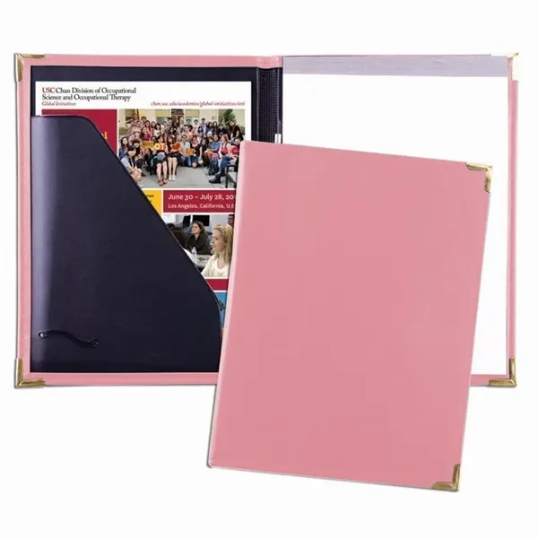Order Custom Union/USA Made Stitched Letter Portfolio Folder-Vinyl-Stamped, Foil, Printed, Debossed.... from ASI 73775 Unionwear / ETI Konvex