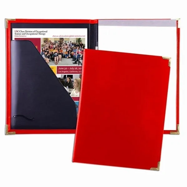 Order Custom Union/USA Made Stitched Letter Portfolio Folder-Vinyl-Stamped, Foil, Printed, Debossed.... from ASI 73775 Unionwear / ETI Konvex