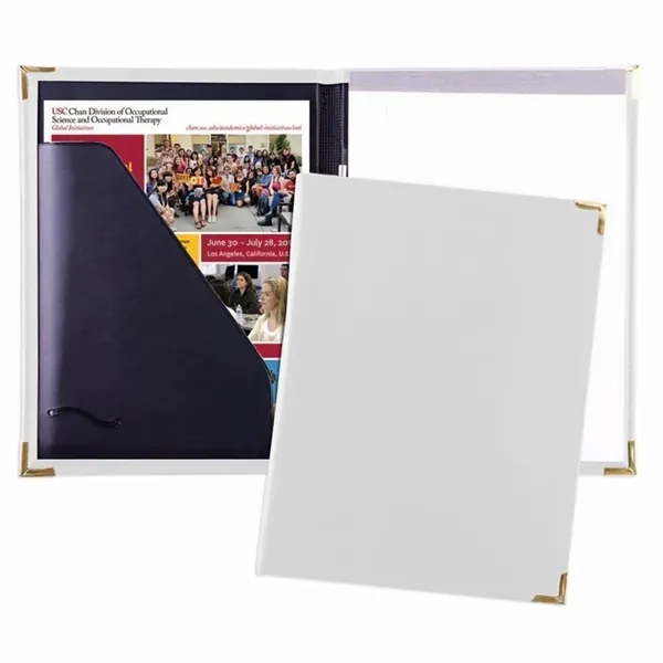 Order Custom Union/USA Made Stitched Letter Portfolio Folder-Vinyl-Stamped, Foil, Printed, Debossed.... from ASI 73775 Unionwear / ETI Konvex