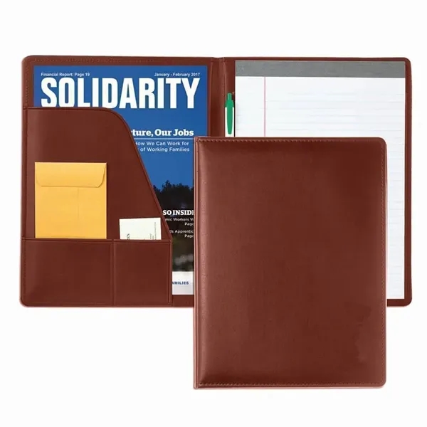 Order Custom Union/USA Made Grainedge Stitched Letter Portfolio Folder-Vinyl-Stamped, Foil, Printed,... from ASI 73775 Unionwear / ETI Konvex
