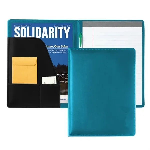 Order Custom Union/USA Made Grainedge Stitched Letter Portfolio Folder-Vinyl-Stamped, Foil, Printed,... from ASI 73775 Unionwear / ETI Konvex