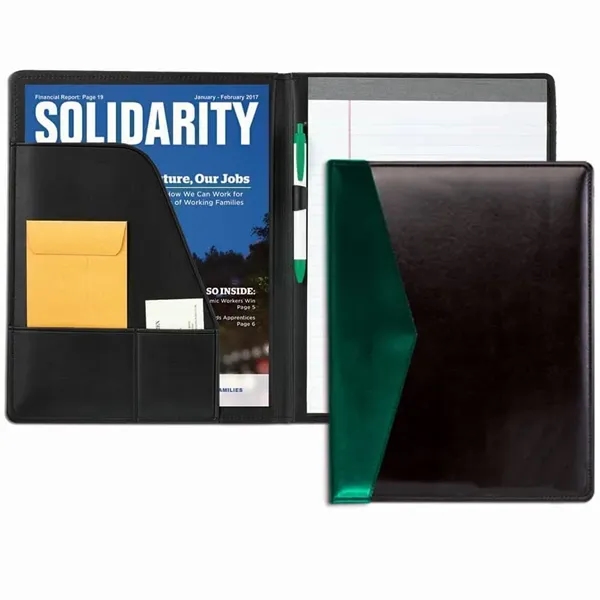 Order Custom Union/USA Made Accent Stitched Letter Portfolio Folder-Vinyl-Stamped, Foil, Printed,... from ASI 73775 Unionwear / ETI Konvex