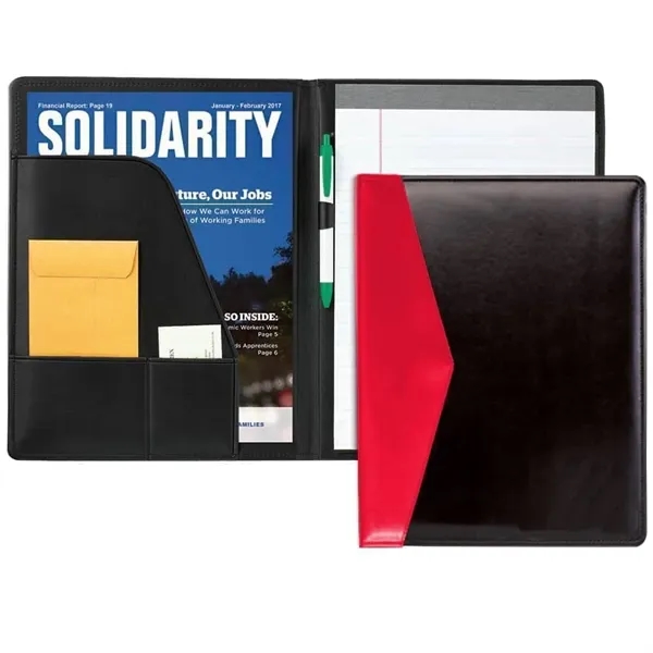 Order Custom Union/USA Made Accent Stitched Letter Portfolio Folder-Vinyl-Stamped, Foil, Printed,... from ASI 73775 Unionwear / ETI Konvex