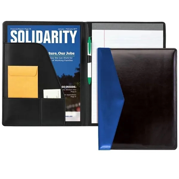 Order Custom Union/USA Made Accent Stitched Letter Portfolio Folder-Vinyl-Stamped, Foil, Printed,... from ASI 73775 Unionwear / ETI Konvex