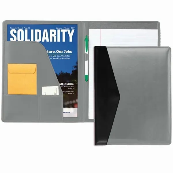 Order Custom Union/USA Made Accent Stitched Letter Portfolio Folder-Vinyl-Stamped, Foil, Printed,... from ASI 73775 Unionwear / ETI Konvex