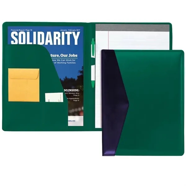 Order Custom Union/USA Made Accent Stitched Letter Portfolio Folder-Vinyl-Stamped, Foil, Printed,... from ASI 73775 Unionwear / ETI Konvex