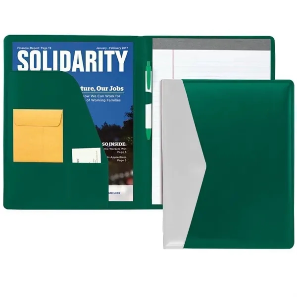 Order Custom Union/USA Made Accent Stitched Letter Portfolio Folder-Vinyl-Stamped, Foil, Printed,... from ASI 73775 Unionwear / ETI Konvex