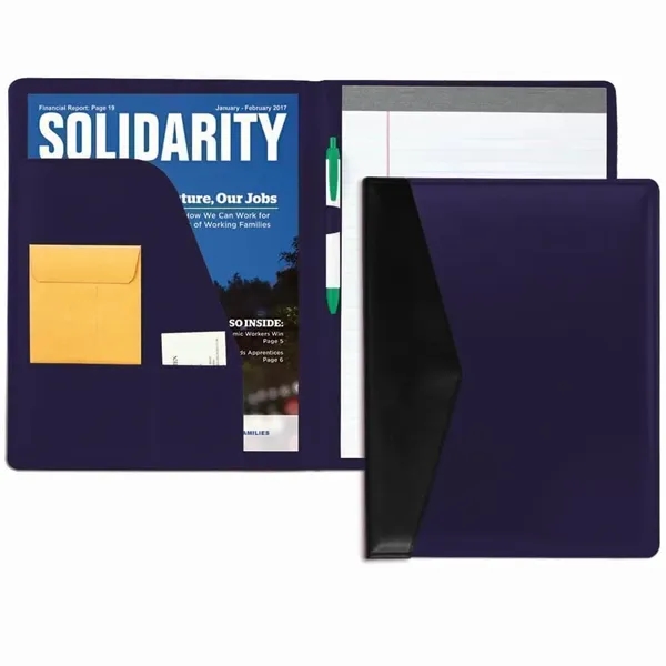 Order Custom Union/USA Made Accent Stitched Letter Portfolio Folder-Vinyl-Stamped, Foil, Printed,... from ASI 73775 Unionwear / ETI Konvex