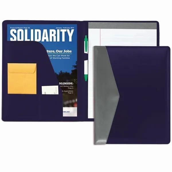 Order Custom Union/USA Made Accent Stitched Letter Portfolio Folder-Vinyl-Stamped, Foil, Printed,... from ASI 73775 Unionwear / ETI Konvex