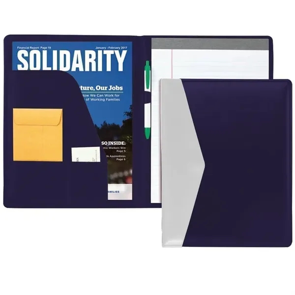 Order Custom Union/USA Made Accent Stitched Letter Portfolio Folder-Vinyl-Stamped, Foil, Printed,... from ASI 73775 Unionwear / ETI Konvex