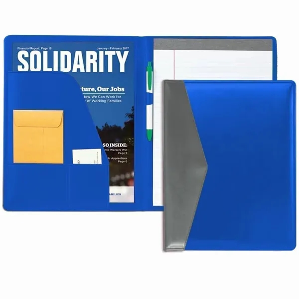 Order Custom Union/USA Made Accent Stitched Letter Portfolio Folder-Vinyl-Stamped, Foil, Printed,... from ASI 73775 Unionwear / ETI Konvex