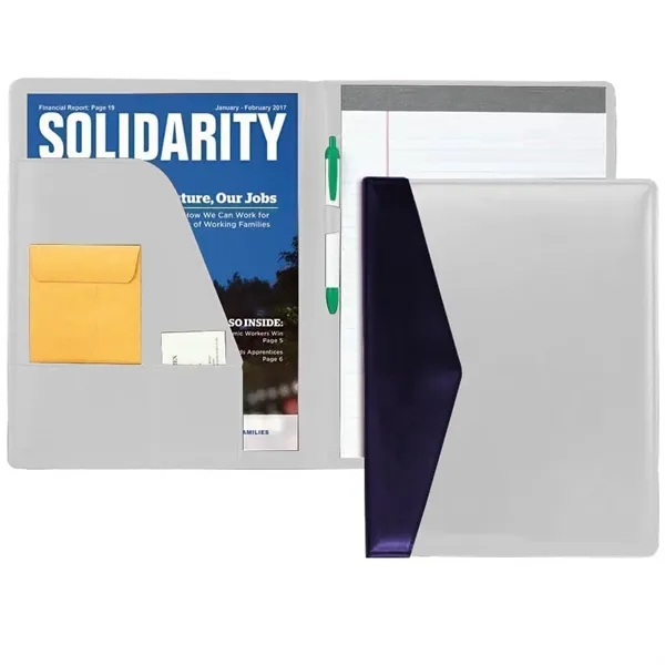 Order Custom Union/USA Made Accent Stitched Letter Portfolio Folder-Vinyl-Stamped, Foil, Printed,... from ASI 73775 Unionwear / ETI Konvex