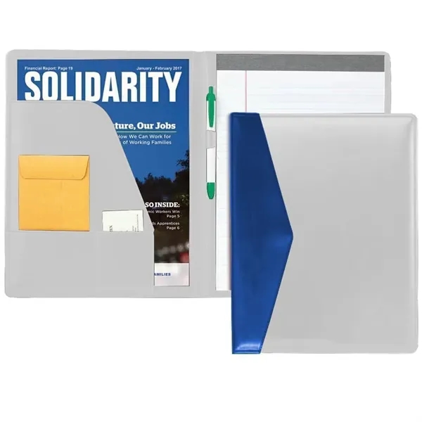 Order Custom Union/USA Made Accent Stitched Letter Portfolio Folder-Vinyl-Stamped, Foil, Printed,... from ASI 73775 Unionwear / ETI Konvex