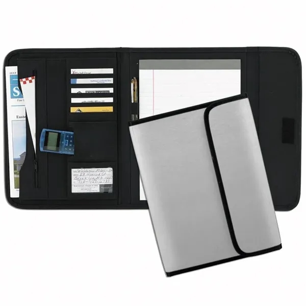 Order Custom Union/USA Made Tribeca Tri-Fold Stitched Letter Portfolio Folder-Nylon or... from ASI 73775 Unionwear / ETI Konvex