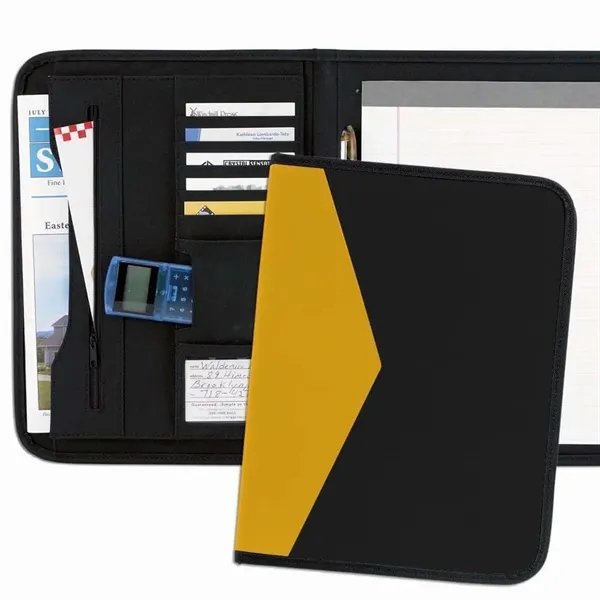 Order Custom Union/USA Made Tribeca 2-Tone Stitched Letter Portfolio Folder-Nylon or... from ASI 73775 Unionwear / ETI Konvex