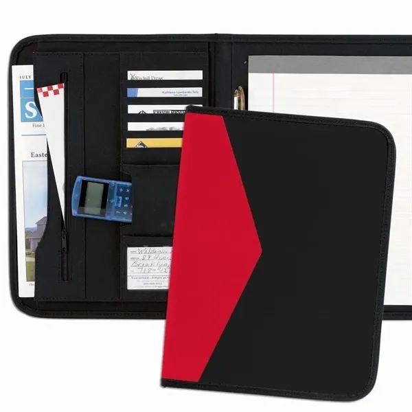 Order Custom Union/USA Made Tribeca 2-Tone Stitched Letter Portfolio Folder-Nylon or... from ASI 73775 Unionwear / ETI Konvex