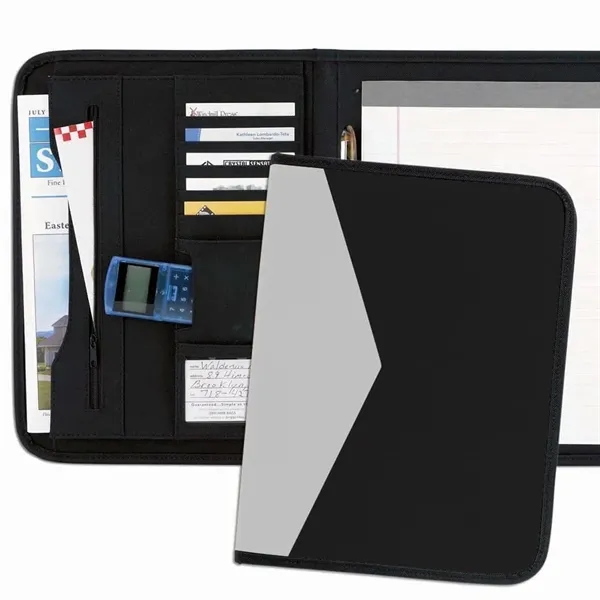 Order Custom Union/USA Made Tribeca 2-Tone Stitched Letter Portfolio Folder-Nylon or... from ASI 73775 Unionwear / ETI Konvex