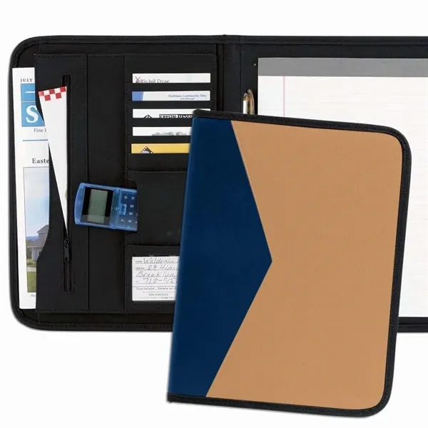 Order Custom Union/USA Made Tribeca 2-Tone Stitched Letter Portfolio Folder-Nylon or... from ASI 73775 Unionwear / ETI Konvex