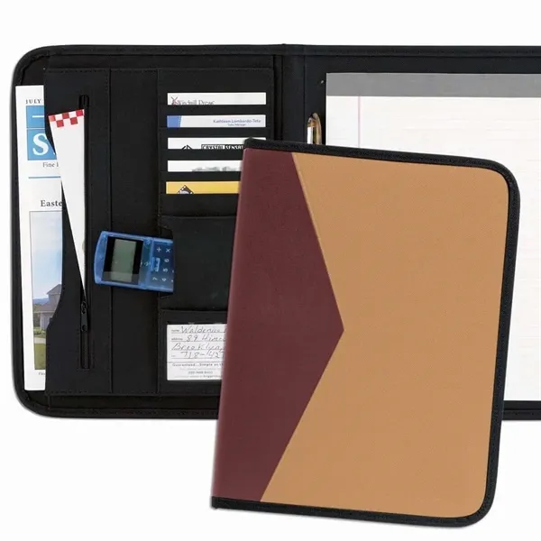 Order Custom Union/USA Made Tribeca 2-Tone Stitched Letter Portfolio Folder-Nylon or... from ASI 73775 Unionwear / ETI Konvex