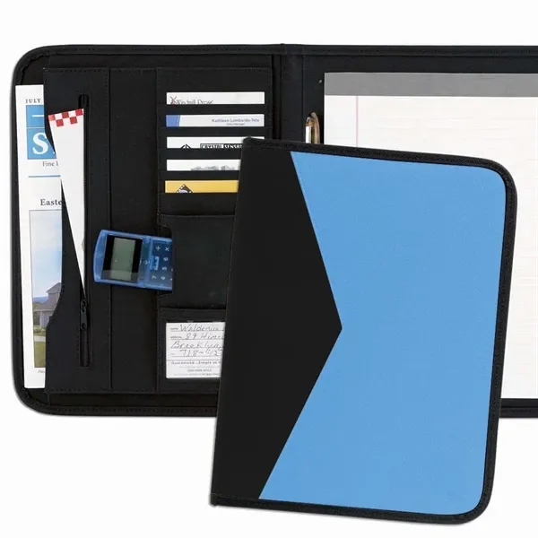 Order Custom Union/USA Made Tribeca 2-Tone Stitched Letter Portfolio Folder-Nylon or... from ASI 73775 Unionwear / ETI Konvex