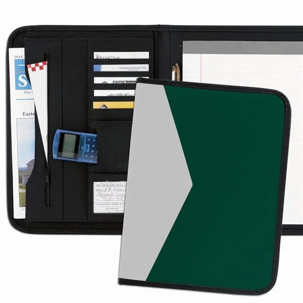 Order Custom Union/USA Made Tribeca 2-Tone Stitched Letter Portfolio Folder-Nylon or... from ASI 73775 Unionwear / ETI Konvex