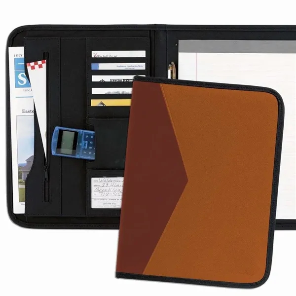 Order Custom Union/USA Made Tribeca 2-Tone Stitched Letter Portfolio Folder-Nylon or... from ASI 73775 Unionwear / ETI Konvex