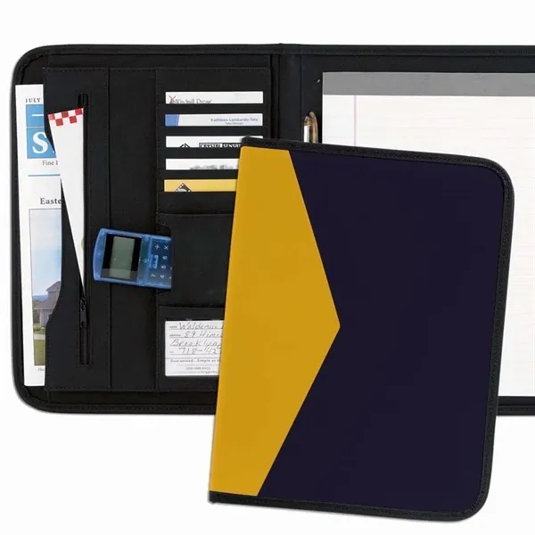 Order Custom Union/USA Made Tribeca 2-Tone Stitched Letter Portfolio Folder-Nylon or... from ASI 73775 Unionwear / ETI Konvex