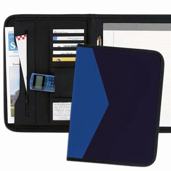 Order Custom Union/USA Made Tribeca 2-Tone Stitched Letter Portfolio Folder-Nylon or... from ASI 73775 Unionwear / ETI Konvex