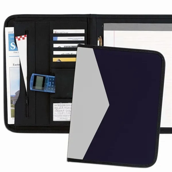 Order Custom Union/USA Made Tribeca 2-Tone Stitched Letter Portfolio Folder-Nylon or... from ASI 73775 Unionwear / ETI Konvex