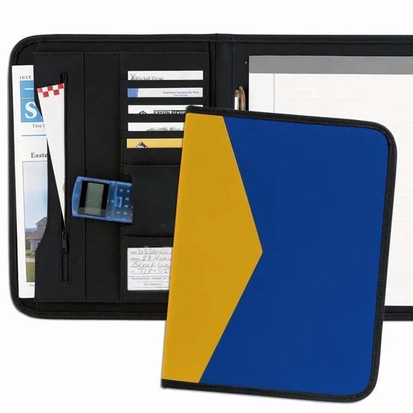 Order Custom Union/USA Made Tribeca 2-Tone Stitched Letter Portfolio Folder-Nylon or... from ASI 73775 Unionwear / ETI Konvex