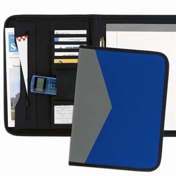 Order Custom Union/USA Made Tribeca 2-Tone Stitched Letter Portfolio Folder-Nylon or... from ASI 73775 Unionwear / ETI Konvex