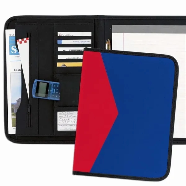 Order Custom Union/USA Made Tribeca 2-Tone Stitched Letter Portfolio Folder-Nylon or... from ASI 73775 Unionwear / ETI Konvex