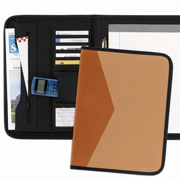 Order Custom Union/USA Made Tribeca 2-Tone Stitched Letter Portfolio Folder-Nylon or... from ASI 73775 Unionwear / ETI Konvex