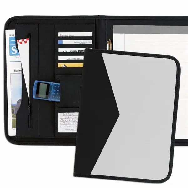 Order Custom Union/USA Made Tribeca 2-Tone Stitched Letter Portfolio Folder-Nylon or... from ASI 73775 Unionwear / ETI Konvex