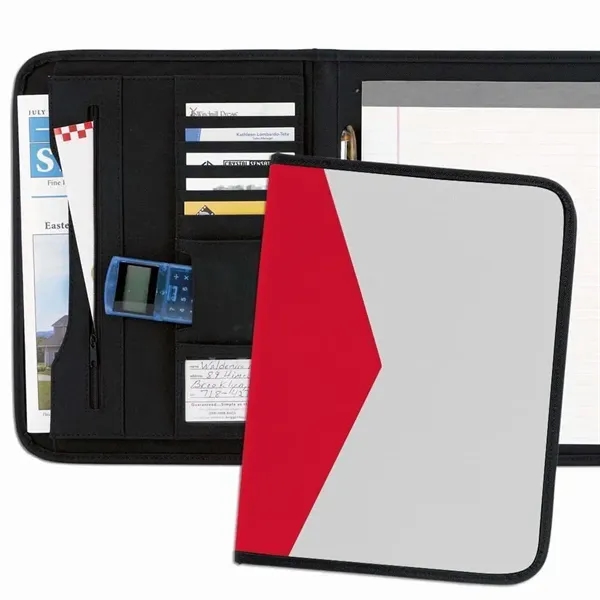 Order Custom Union/USA Made Tribeca 2-Tone Stitched Letter Portfolio Folder-Nylon or... from ASI 73775 Unionwear / ETI Konvex