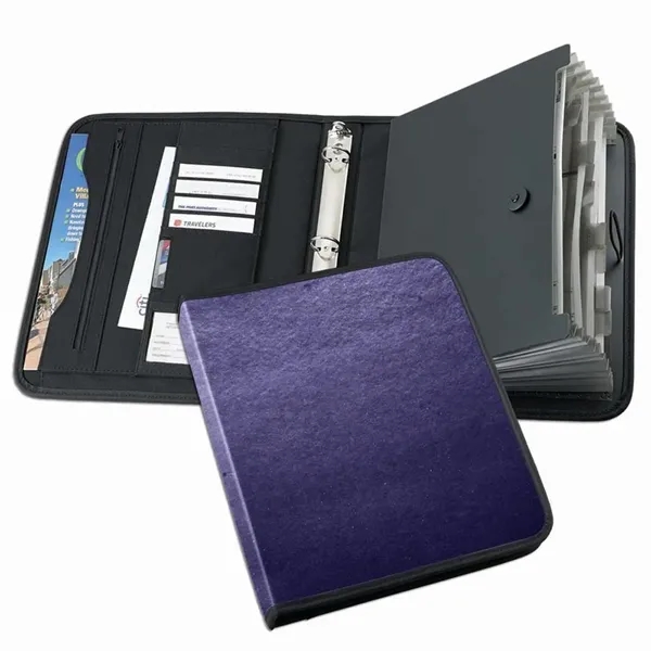 Order Custom Union/USA Made Tribeca-Accordion Stitched Ring Binder-Nylon or Vinyl-Stamped, Foil,... from ASI 73775 Unionwear