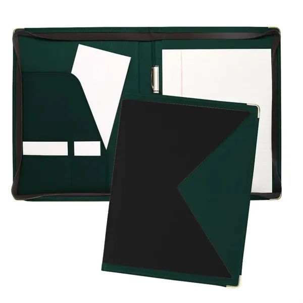 Order Custom Union/USA Made Turned Edge Letter Zipper Portfolio Folder-Nylon and... from ASI 73775 Unionwear / ETI Konvex