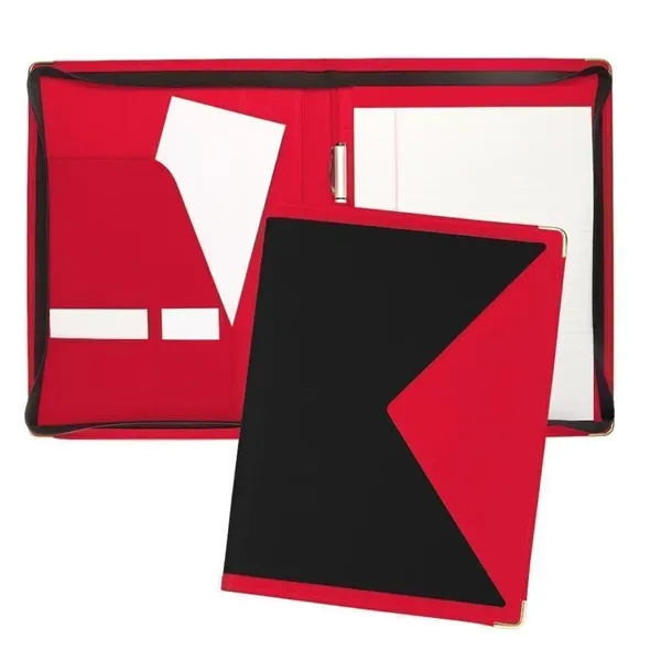 Order Custom Union/USA Made Turned Edge Letter Zipper Portfolio Folder-Nylon and... from ASI 73775 Unionwear / ETI Konvex