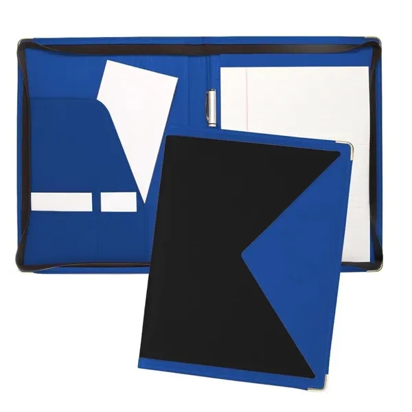 Order Custom Union/USA Made Turned Edge Letter Zipper Portfolio Folder-Nylon and... from ASI 73775 Unionwear / ETI Konvex