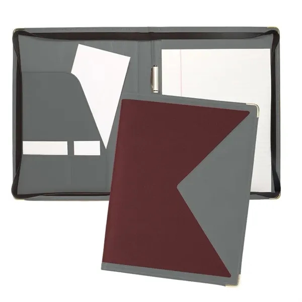 Order Custom Union/USA Made Turned Edge Letter Zipper Portfolio Folder-Nylon and... from ASI 73775 Unionwear / ETI Konvex