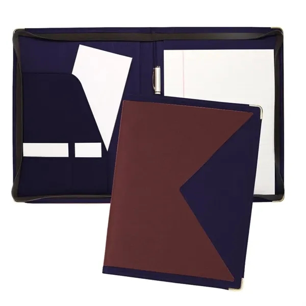 Order Custom Union/USA Made Turned Edge Letter Zipper Portfolio Folder-Nylon and... from ASI 73775 Unionwear / ETI Konvex